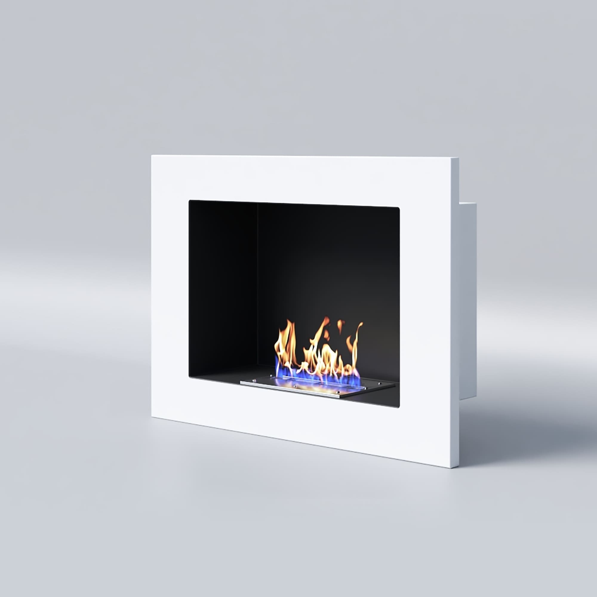 Биокамин "Русский огонь" Лайт Бланк 550V с декоративным стеклом (стемалитом) по цене 17 450 руб.