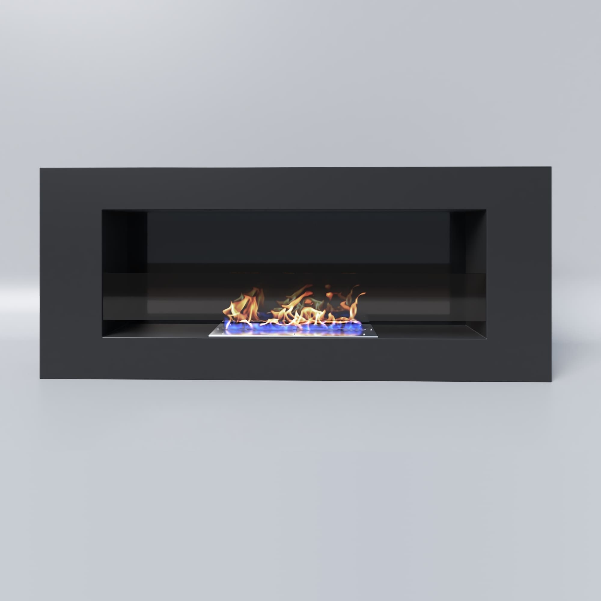 Биокамин "Русский огонь" Лайт 1200N настенный с декоративным стеклом (стемалитом) по цене 27 500 руб.