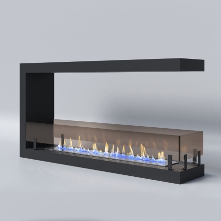 Биокамин "Русский огонь" Честер Торцевой 1000 с защитным стеклом по цене 41 050 руб.