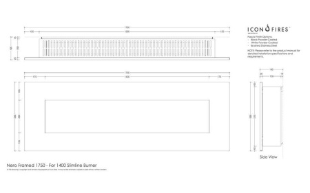 Настенный биокамин Nero 1750B по цене 433 300 руб.