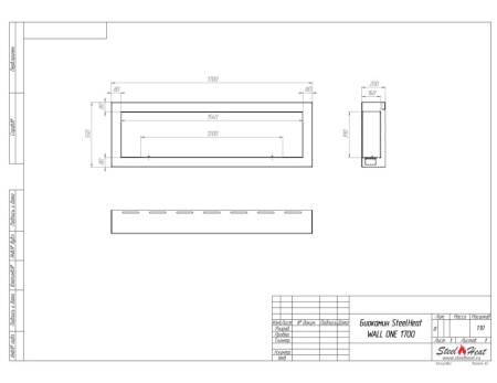 Биокамин SteelHeat WALL ONE 1700 черный Биокамин SteelHeat WALL ONE 1700 черный по цене 68 040 руб.