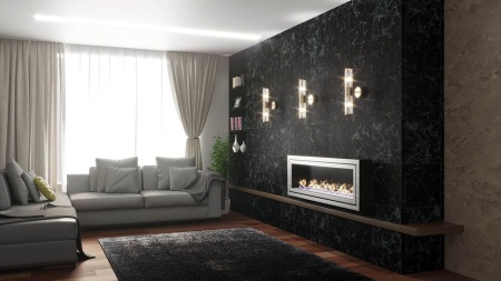 Биокамин "Русский огонь" Стенли 1300N настенный с защитным стеклом по цене 48 340 руб.