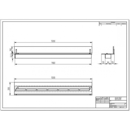 Прямоугольный контейнер ZeFire 1200 со стеклом по цене 54 500 руб.